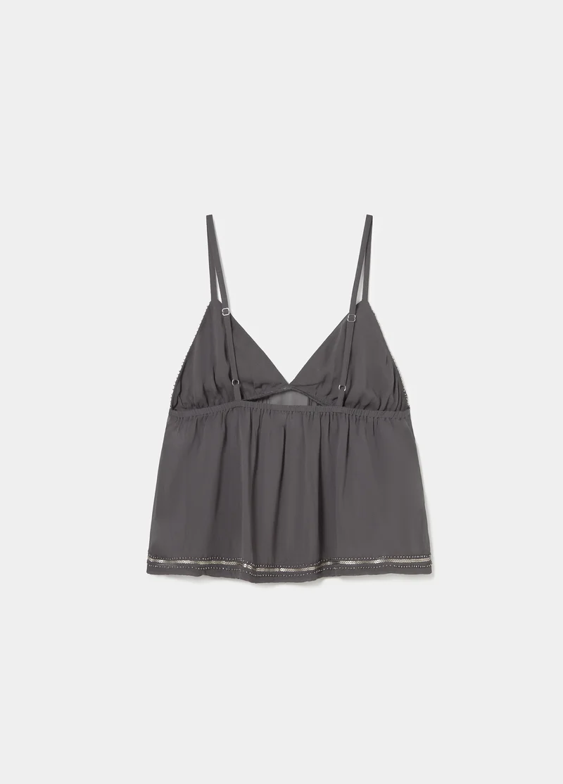 Beaded strap top