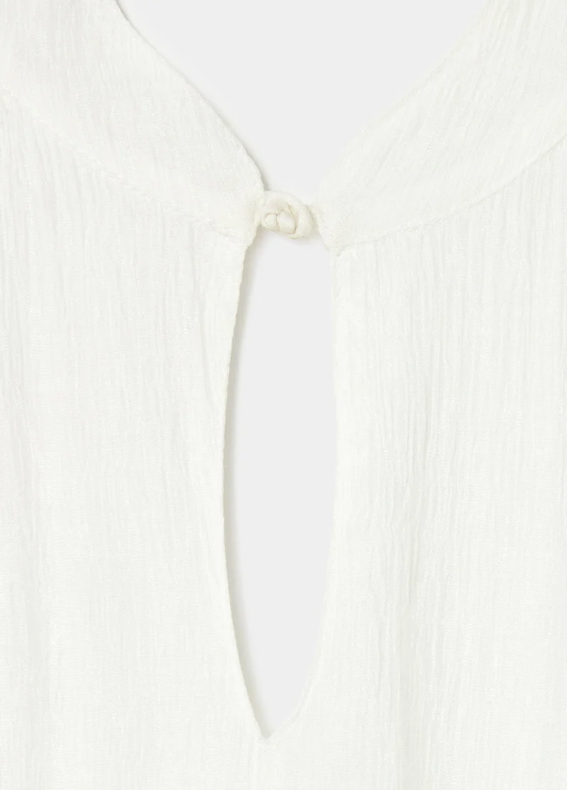 Halter top with open back