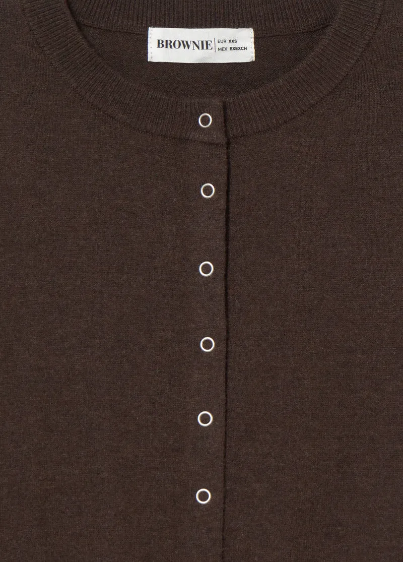 Buttoned knit jacket