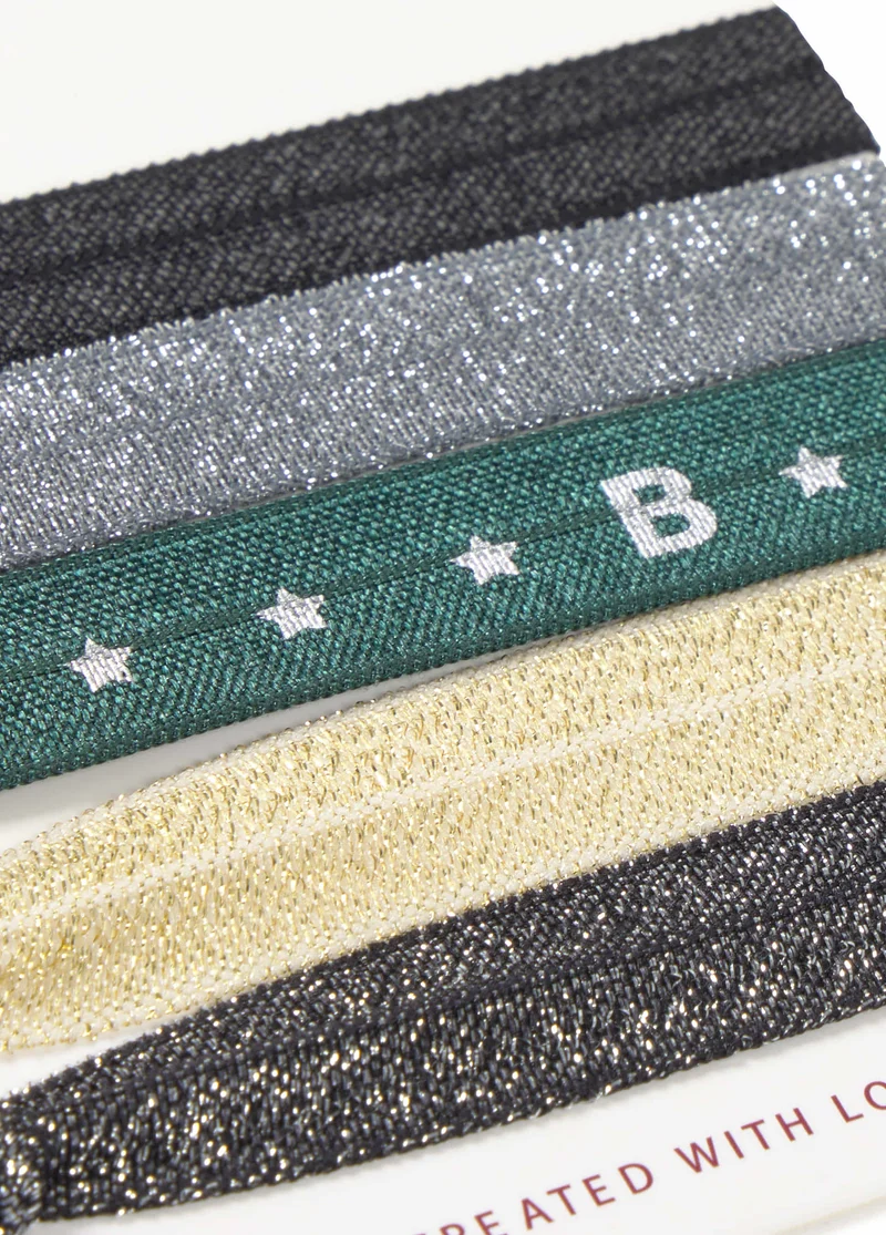 Brownie logo hair ties