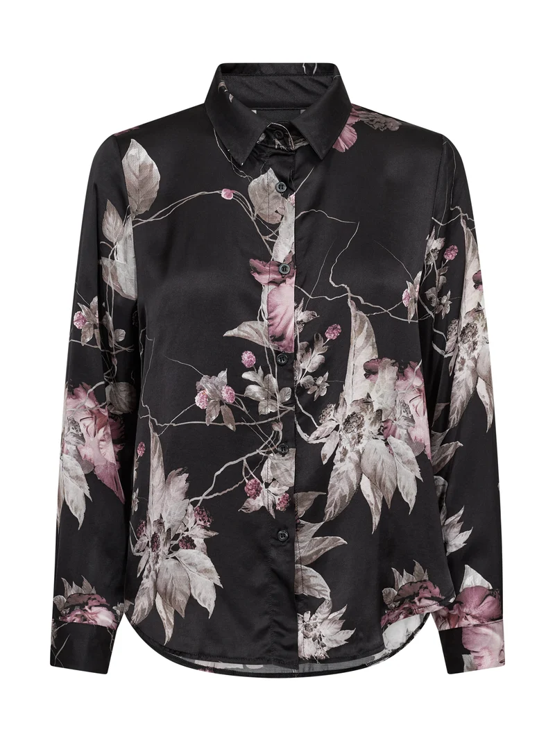 FLEUR Bluse - Schwarz mix