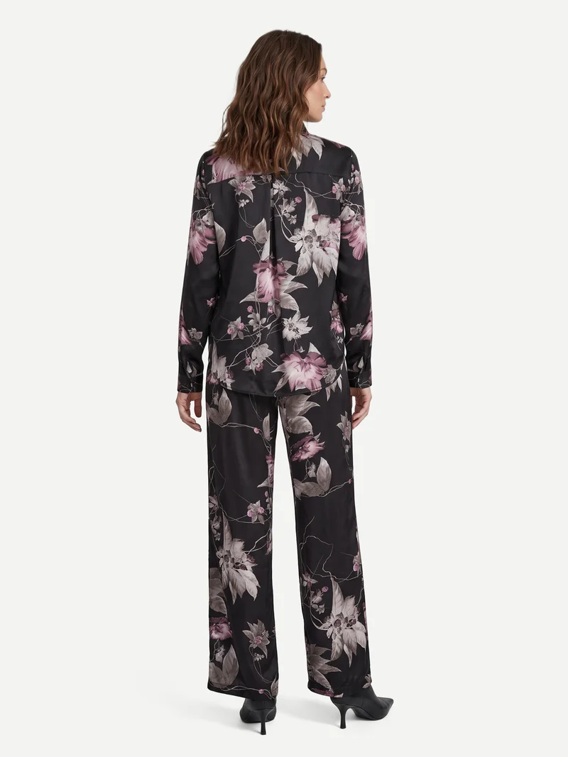 FLEUR Bluse - Schwarz mix
