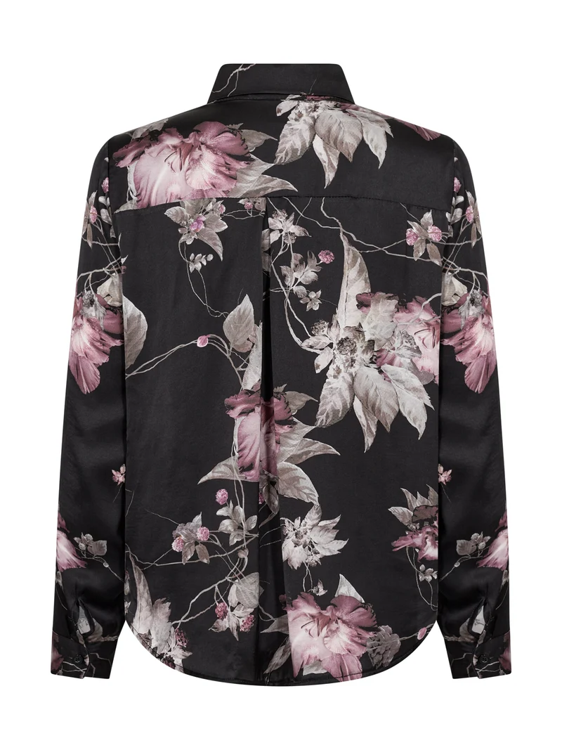 FLEUR Bluse - Schwarz mix