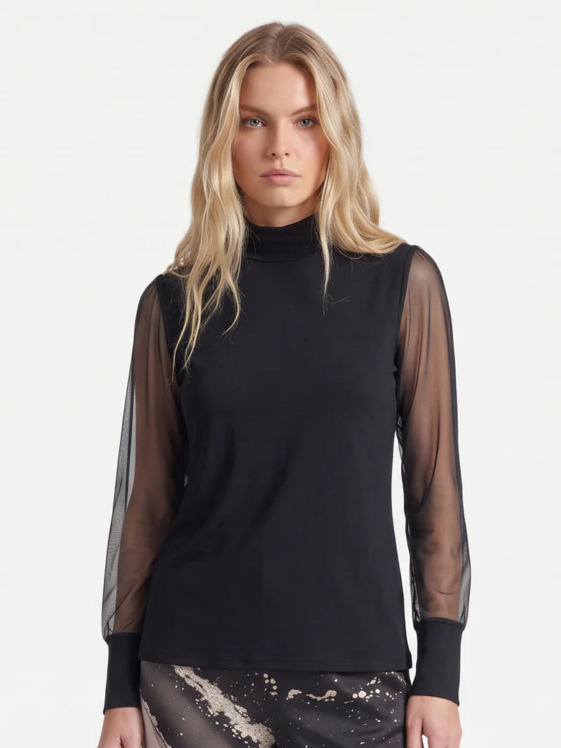 SAFINA Bluse - Schwarz