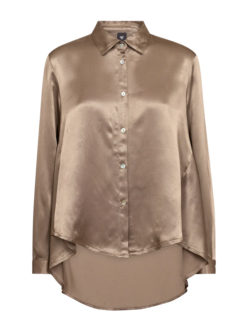 FLO Hemd - Dark taupe