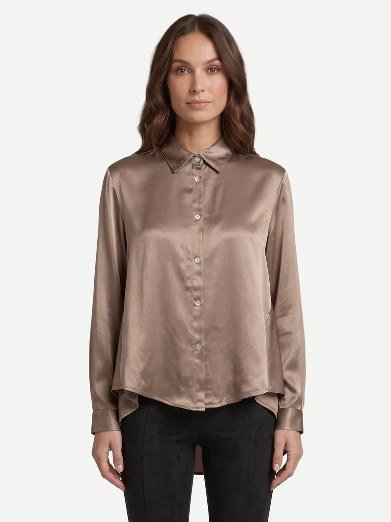 FLO Hemd - Dark taupe
