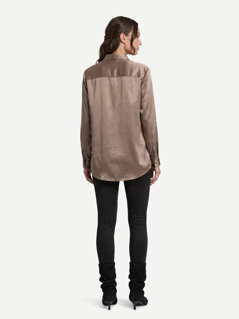 FLO Hemd - Dark taupe