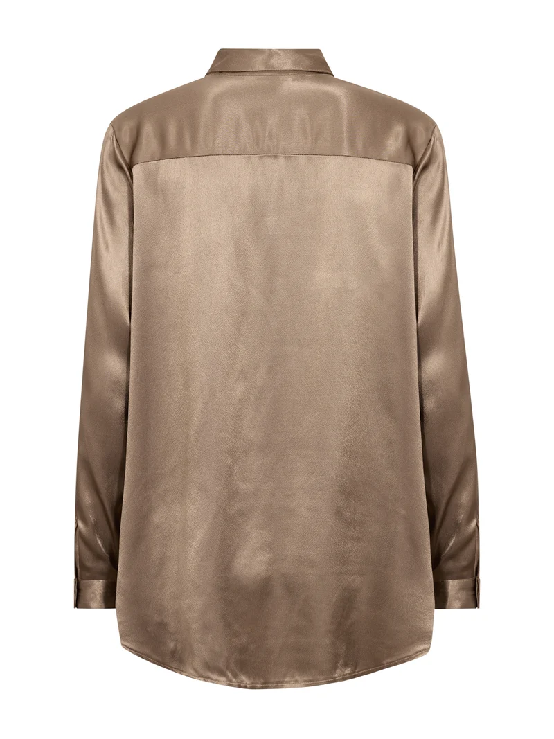 FLO Hemd - Dark taupe