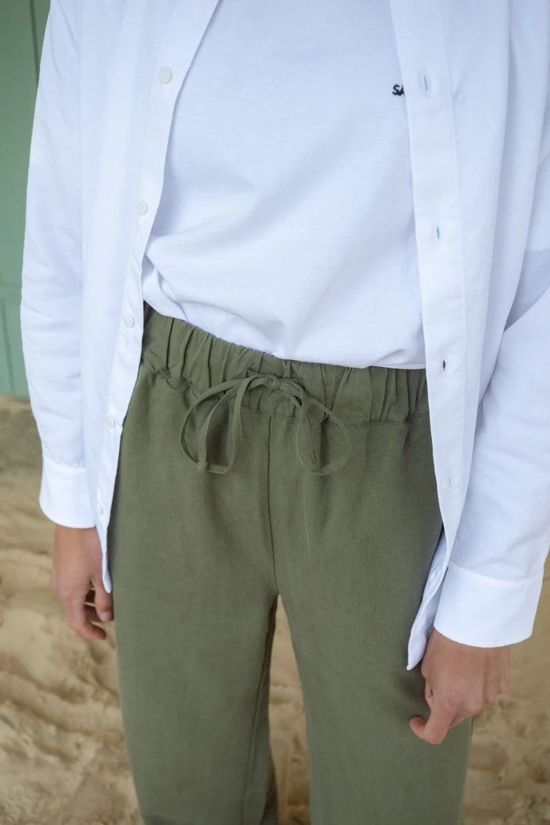 Leinen-Mix Longpants Alba Olive