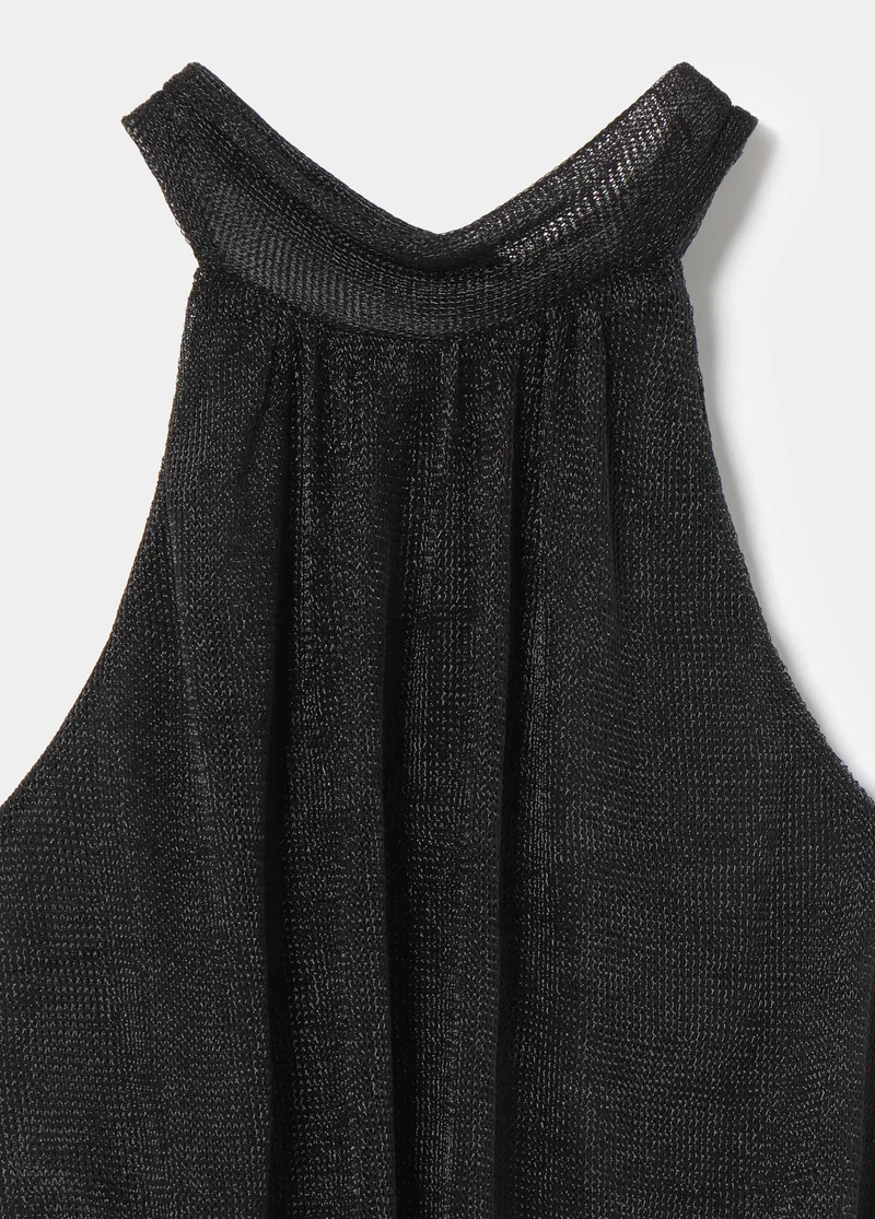 Shimmery halter top