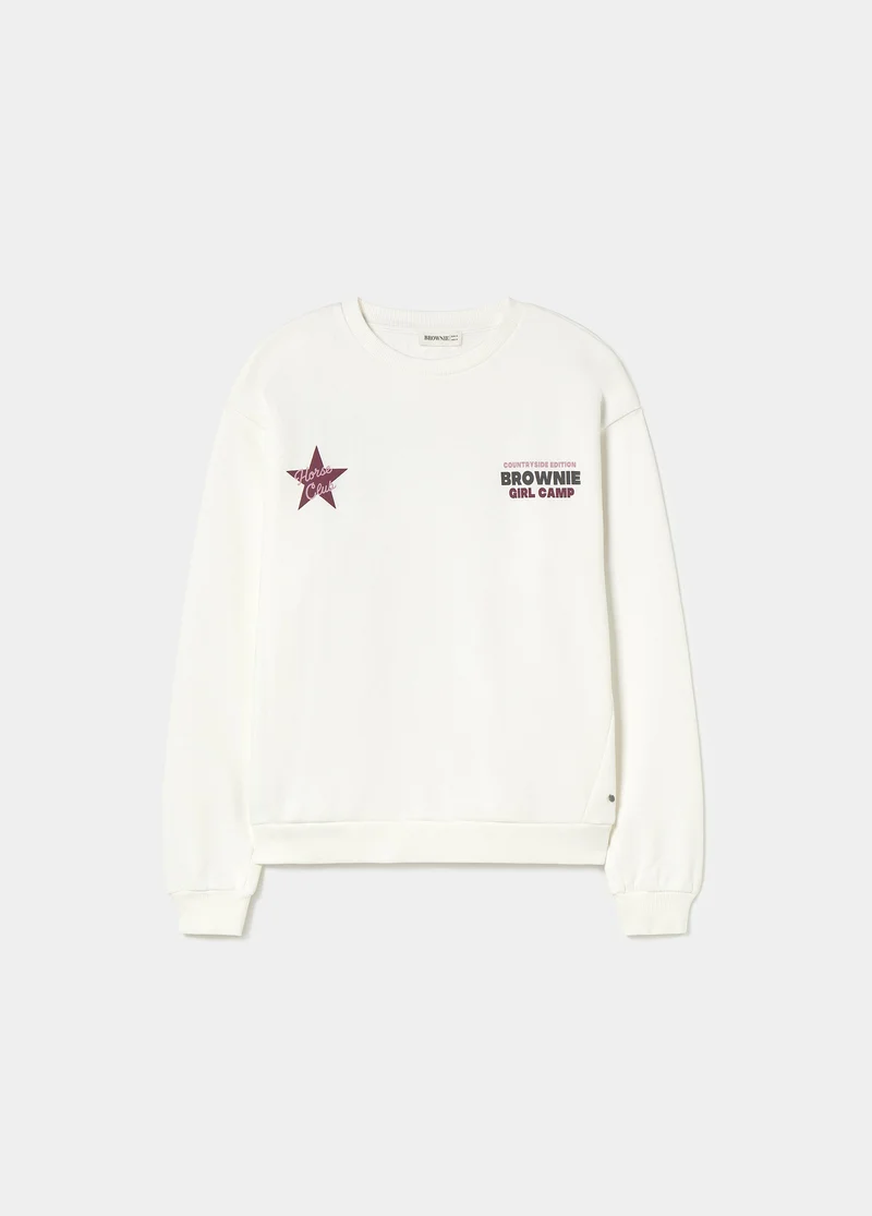Glitter horse print sweatshirt