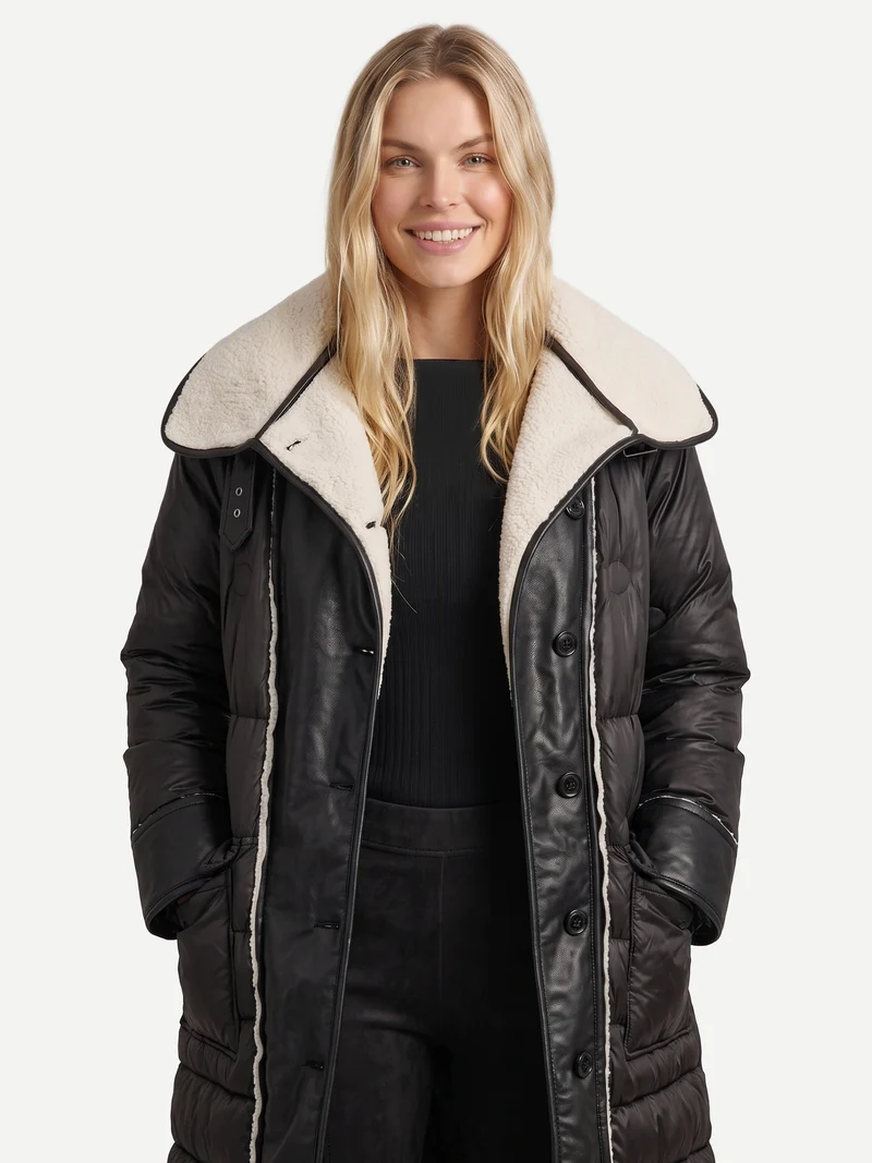 ARISA lange Jacke - Schwarz