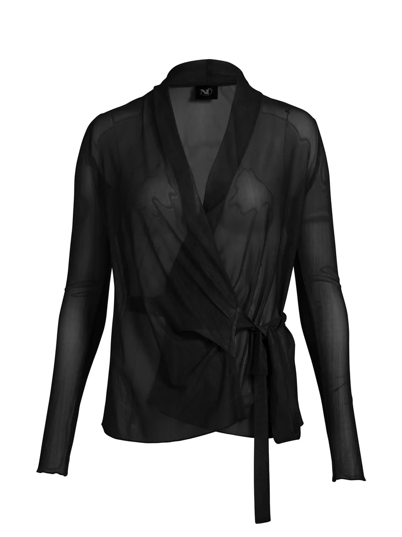 AGNA Wickelbluse - Solid black