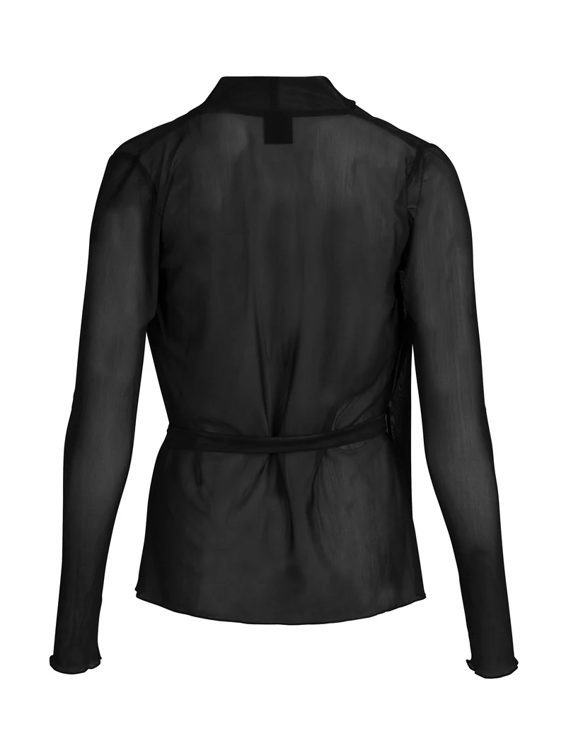 AGNA Wickelbluse - Solid black