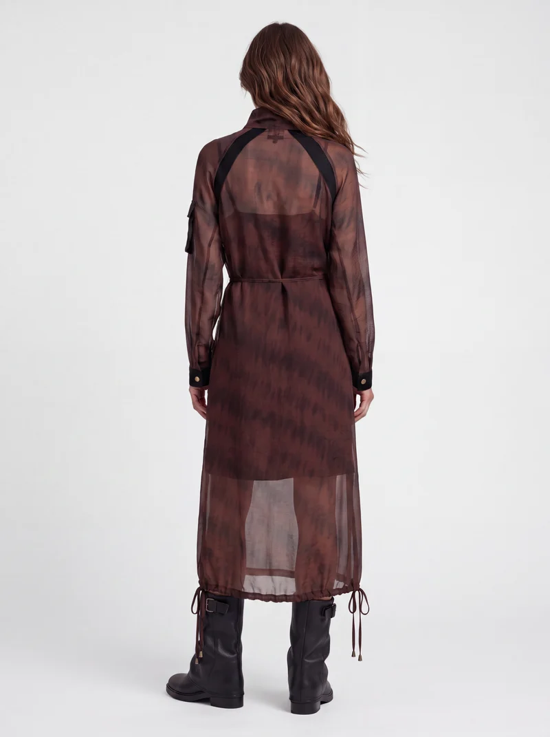 ERICA Kleid - Burgundy mix