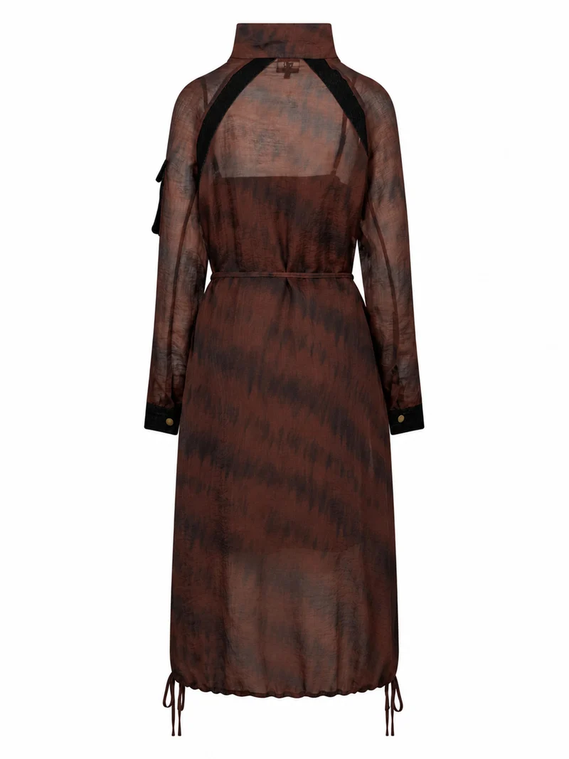 ERICA Kleid - Burgundy mix