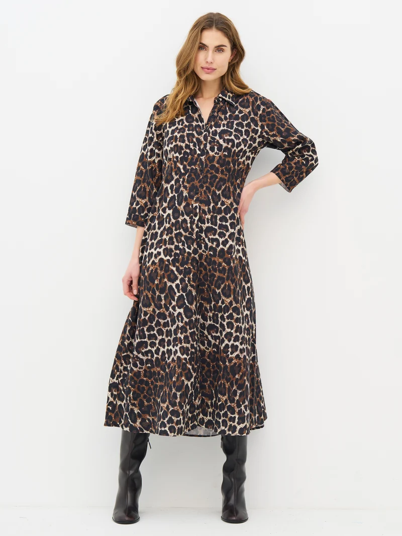 EVERDEEN Kleid - Caramel Mix