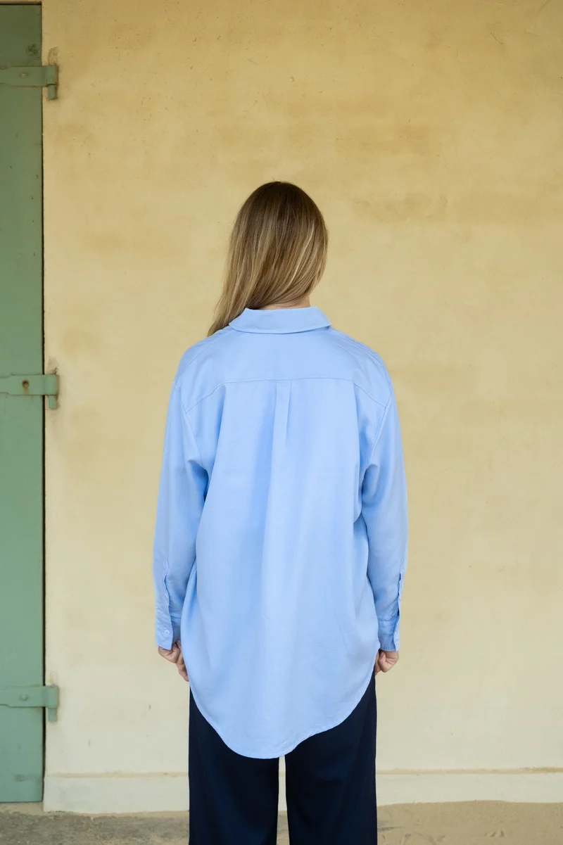 Leinen-Mix Hemd Brisa Hellblau