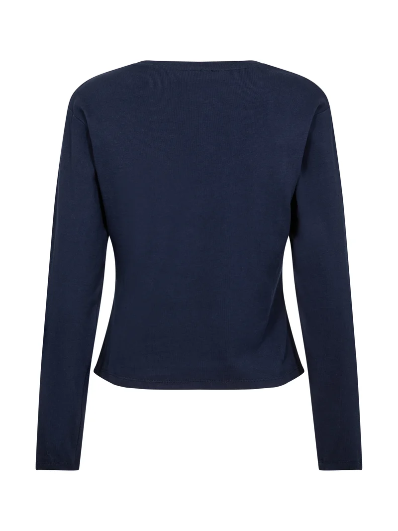 ERIN Langarm-T-Shirt - Navy