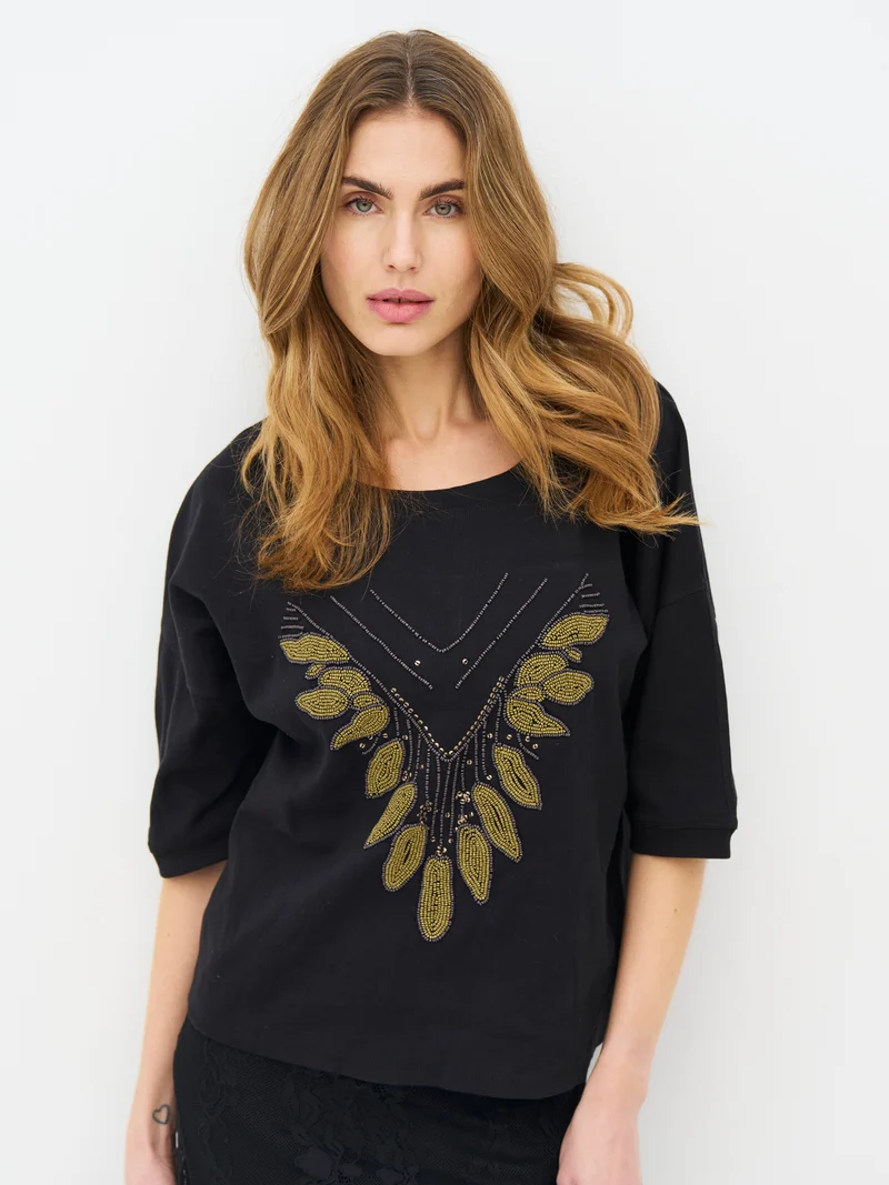 ERIN T-Shirt - Schwarz