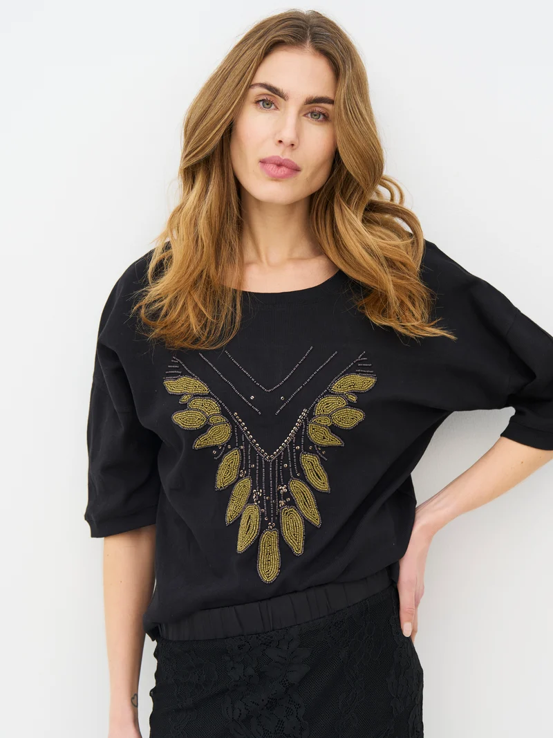 ERIN T-Shirt - Schwarz