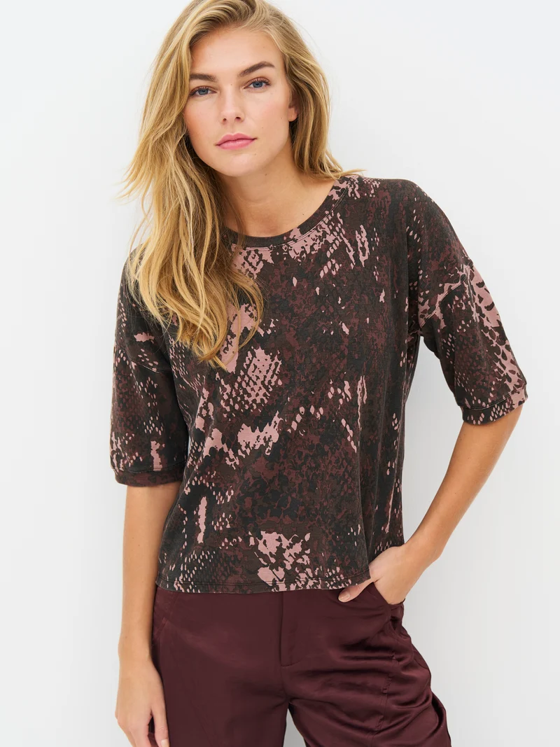 ENOLA T-Shirt - Rose Snake