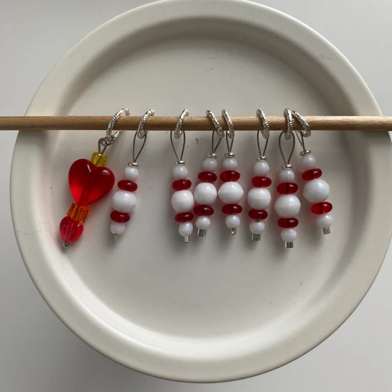 Maschenmarkierer 8- teiliges Set für Raglan.