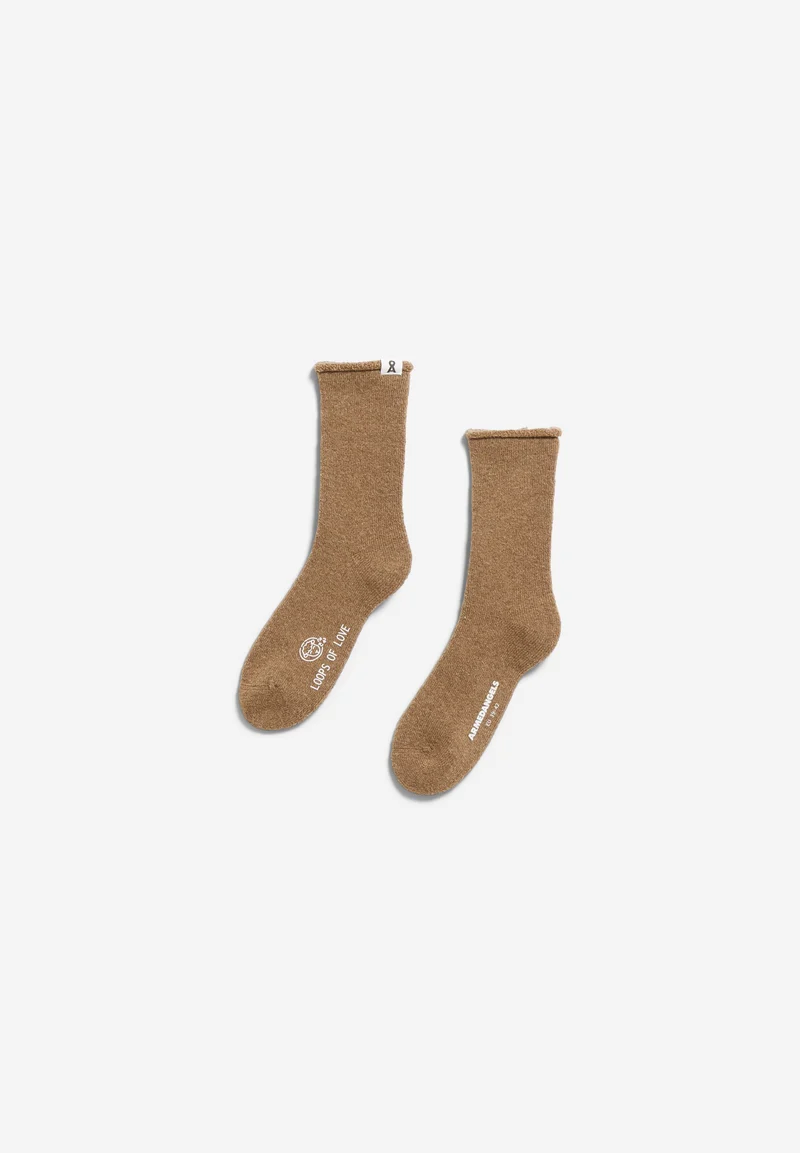 RECYCELTE WOLLE SOCKEN | claystone melange