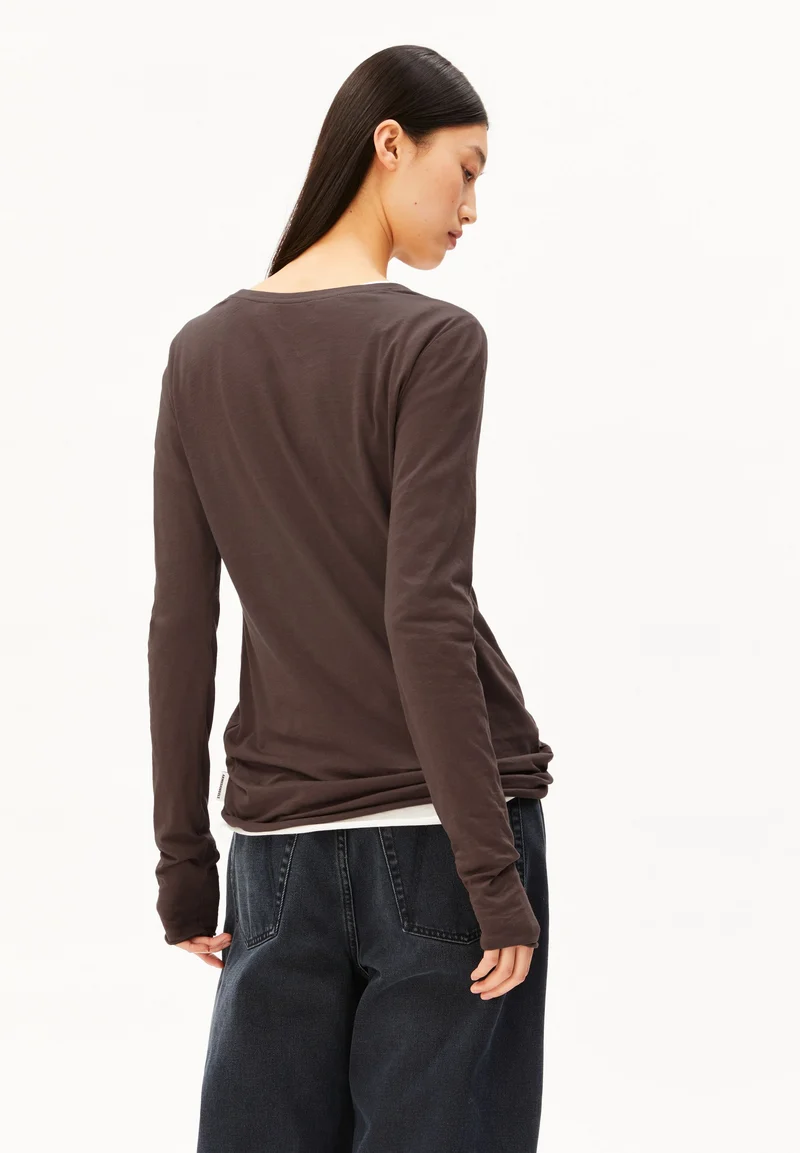 EINIAARA SOFT LANGARMSHIRT | claystone