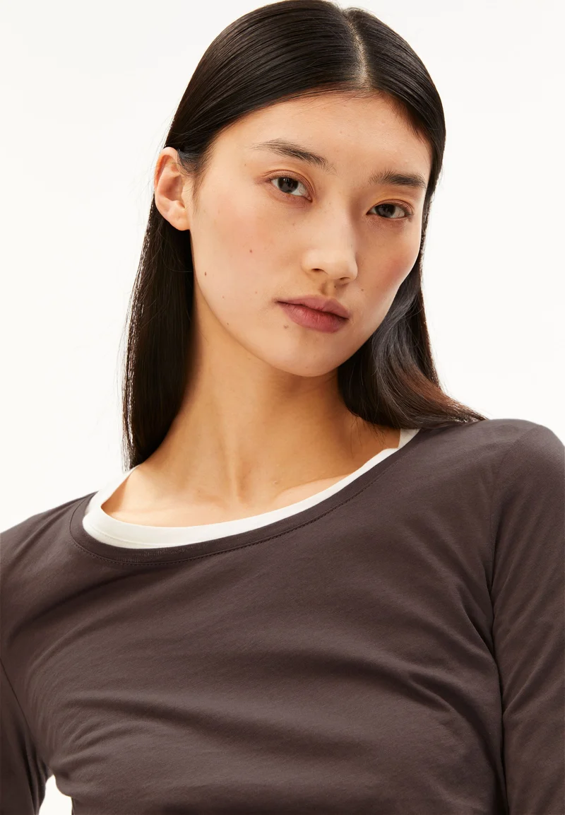 EINIAARA SOFT LANGARMSHIRT | claystone