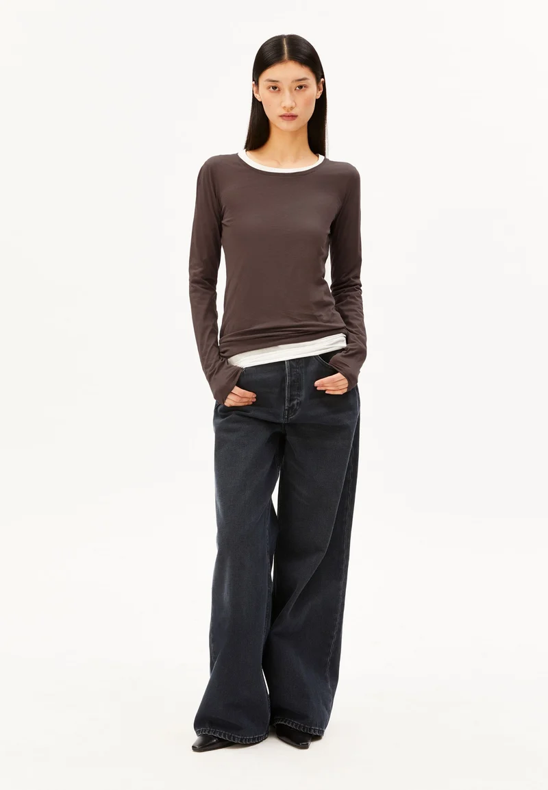 EINIAARA SOFT LANGARMSHIRT | claystone