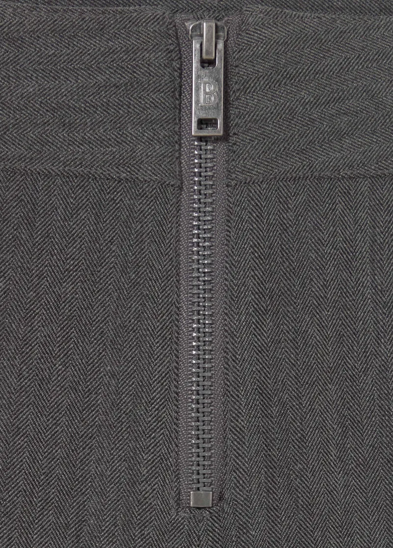 Trousers with zip detail