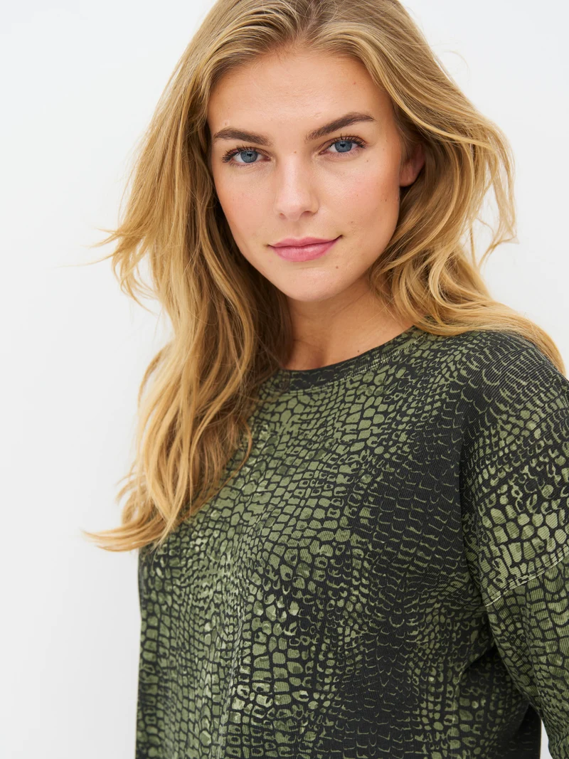 ENOLA T-Shirt - Army Croco