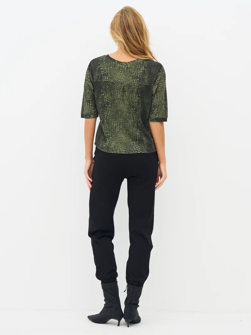 ENOLA T-Shirt - Army Croco