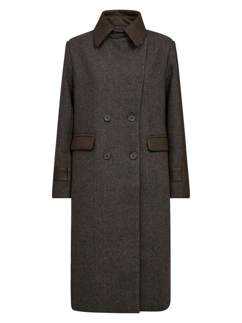 ENID Jacke lang - Brown