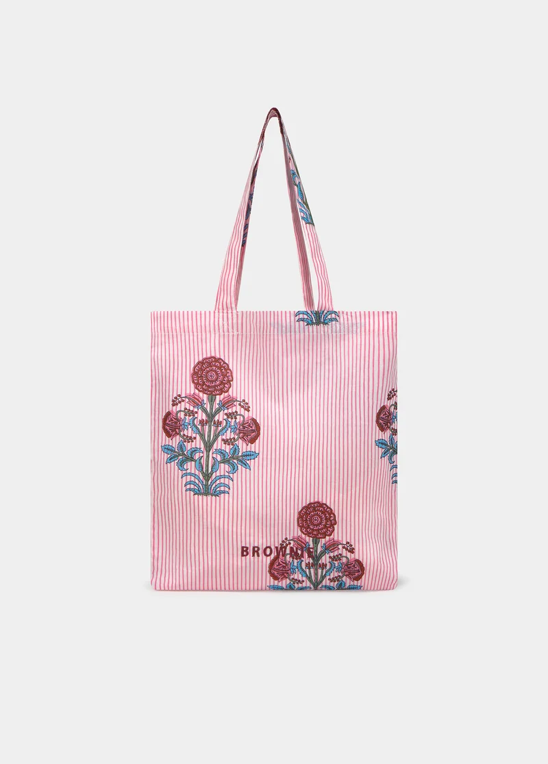 Floral striped pareo towel