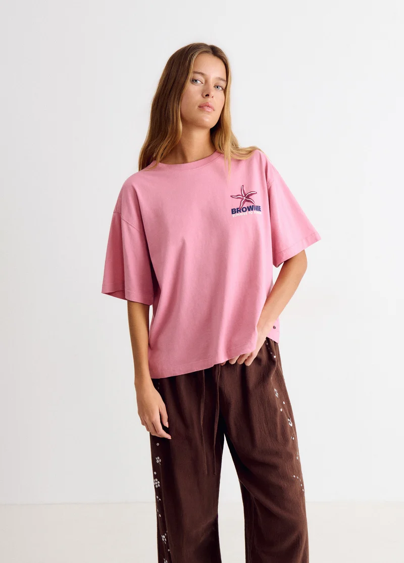 Star print T-shirt