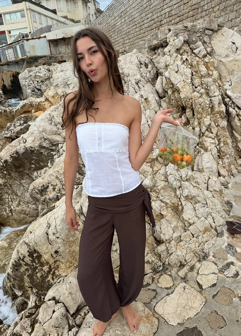 Mirror bandeau top