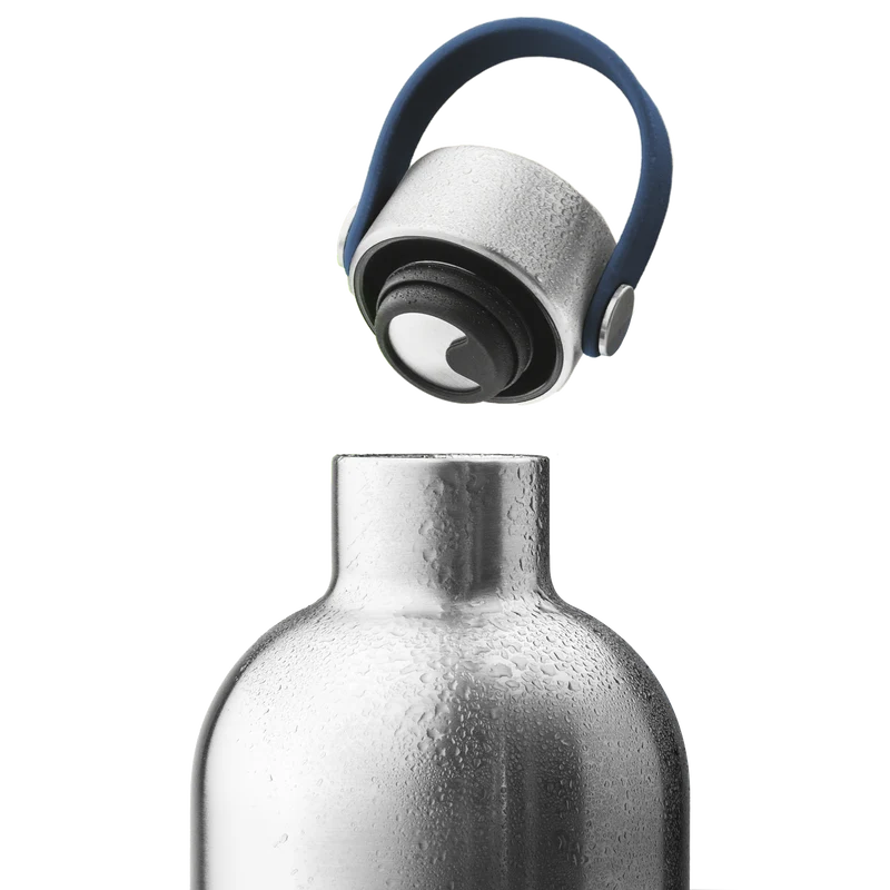 Edelstahl Trinkflasche 1000 ml Dunkelblau