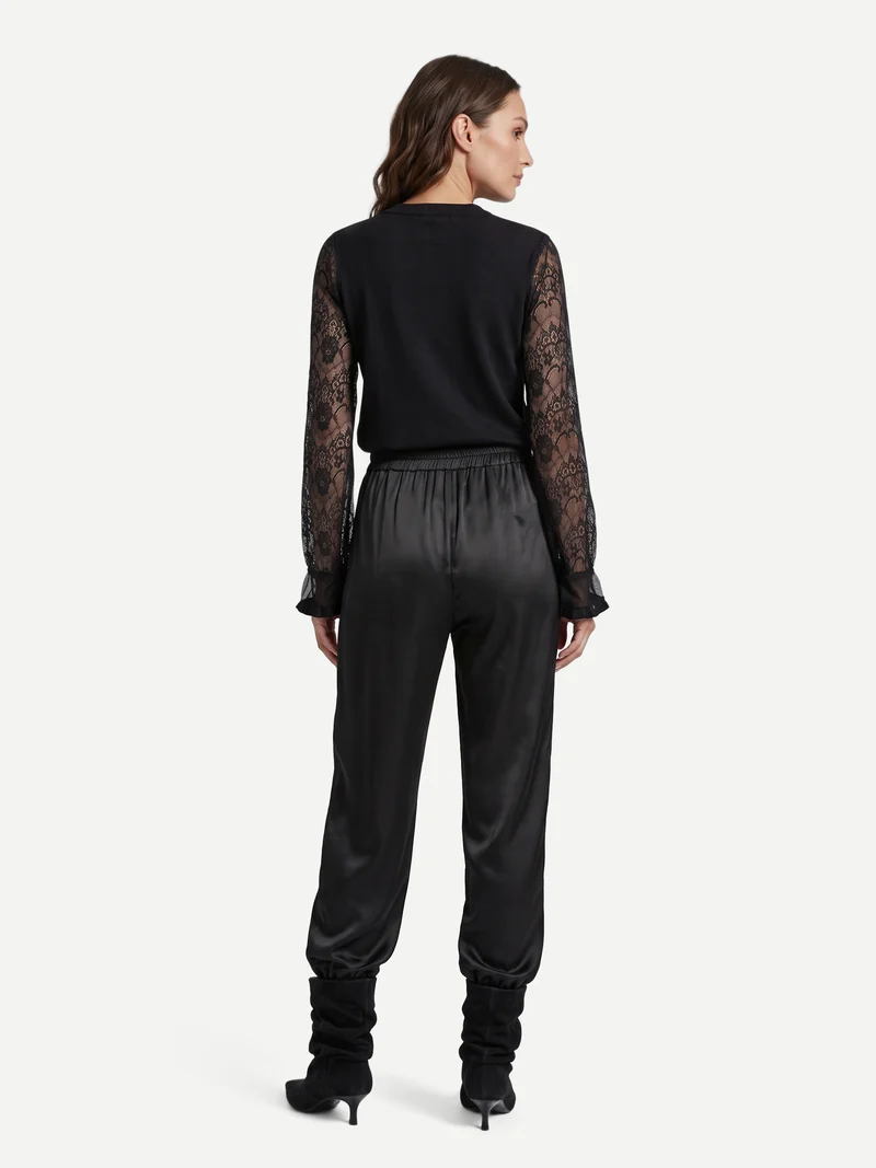 FIE Strickbluse - Schwarz