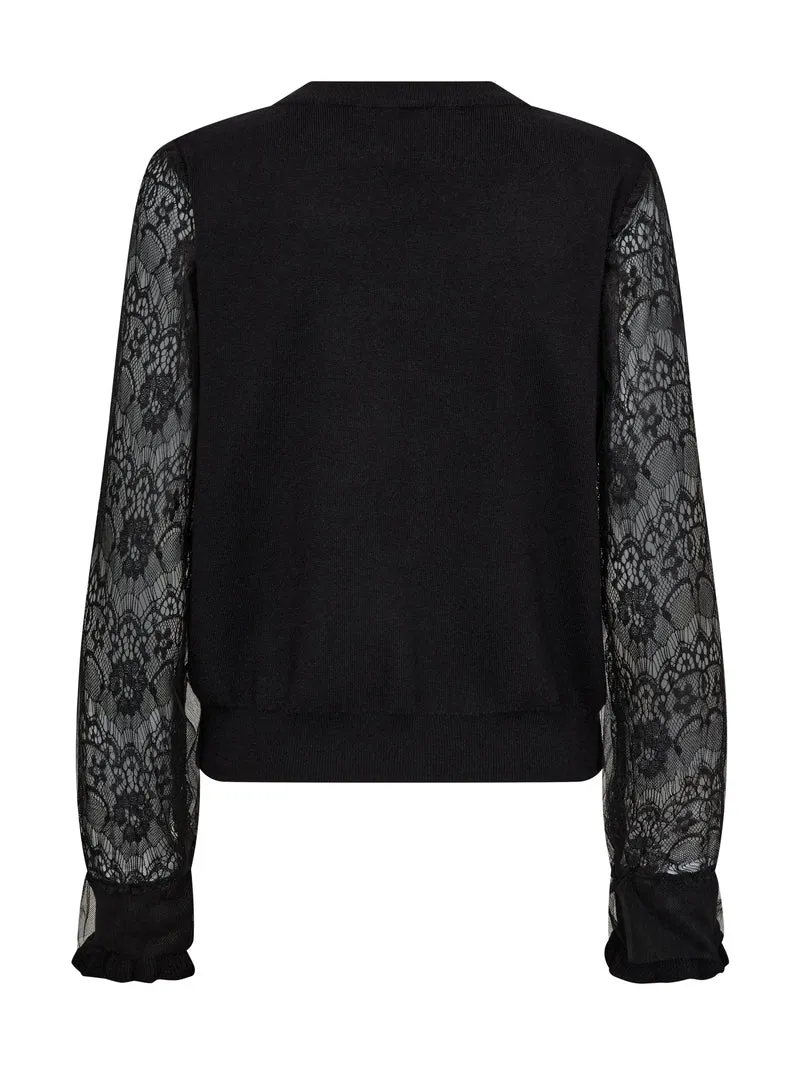 FIE Strickbluse - Schwarz