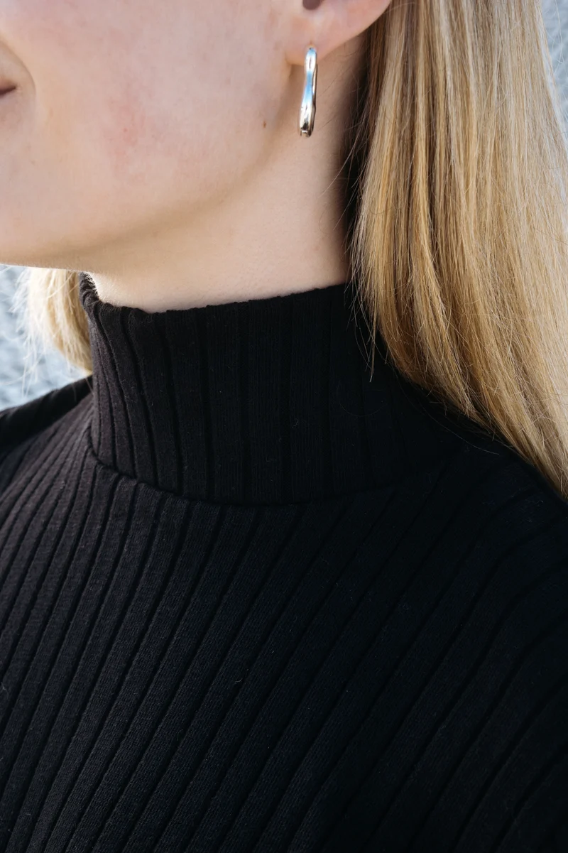Rib Longsleeve Sofo Schwarz
