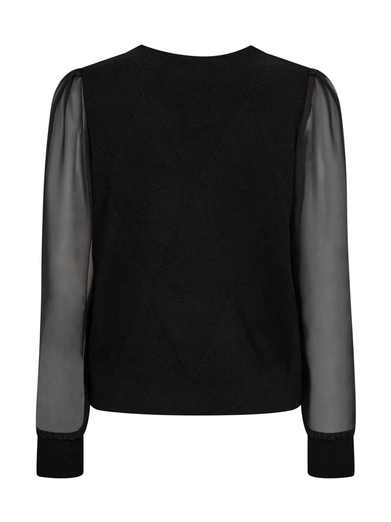 FIE Strickbluse - Schwarz