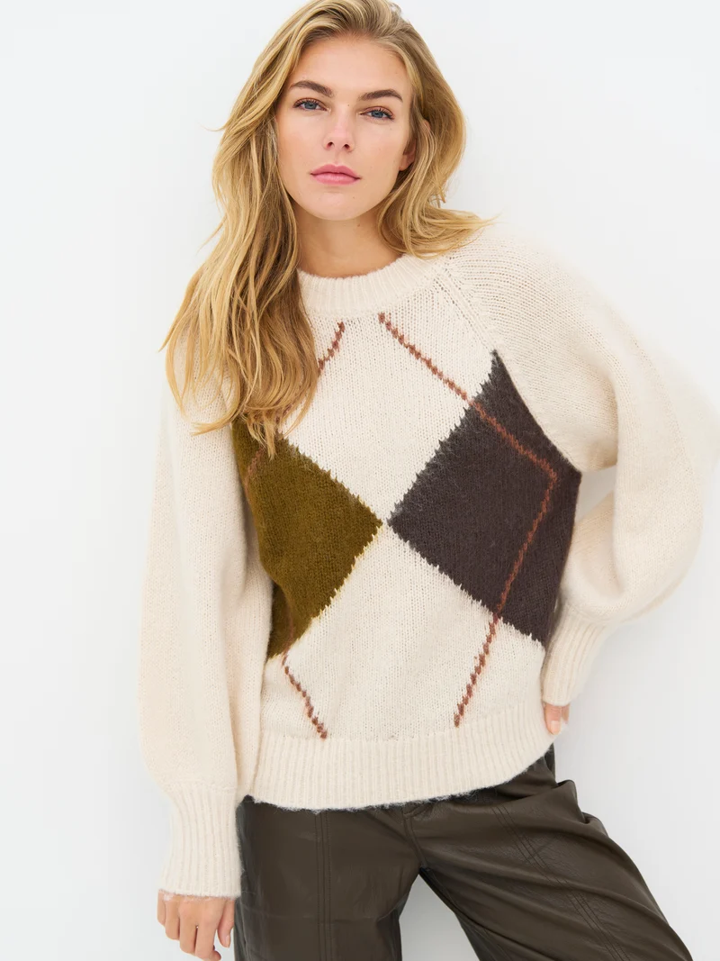EVA Blouse Knit - Caramel Mix