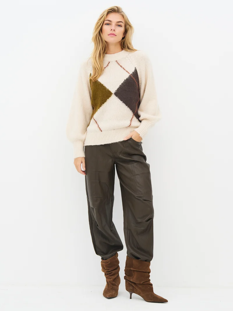 EVA Blouse Knit - Caramel Mix