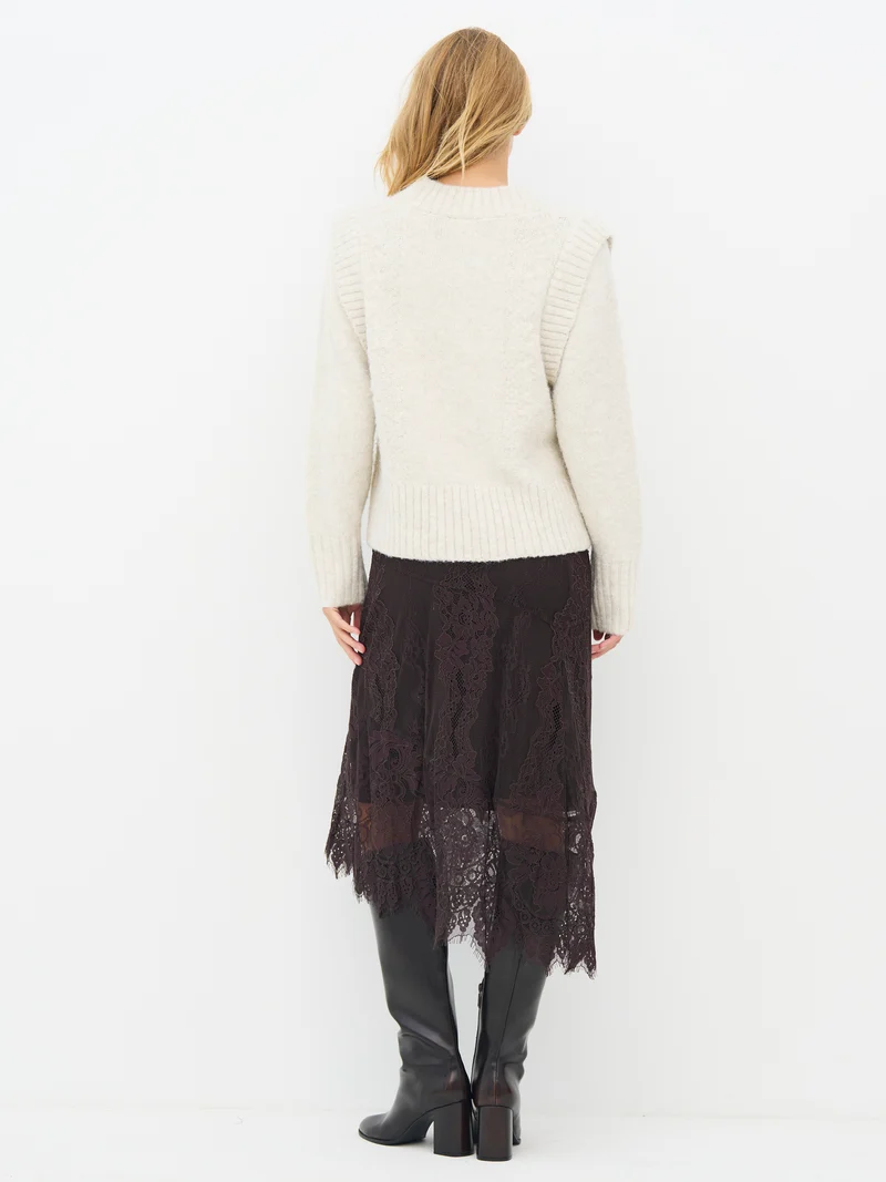 ENICE Strickbluse - Bone