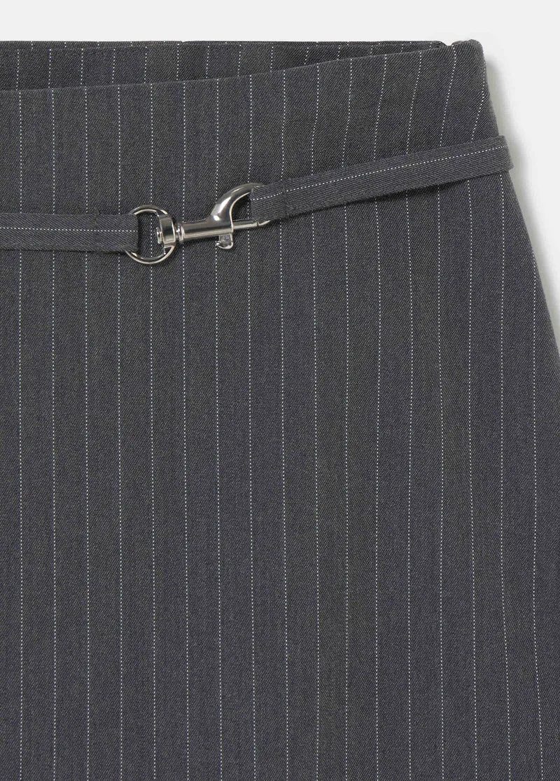 Pinstripe mini skirt