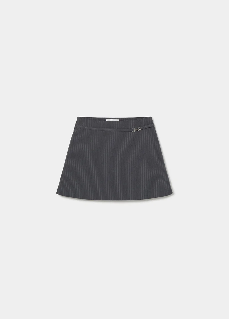 Pinstripe mini skirt