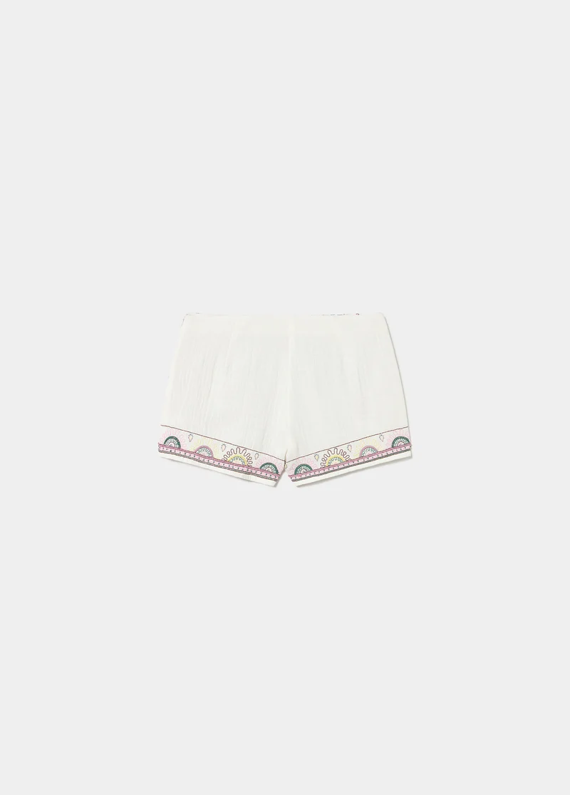 Embroidered shorts