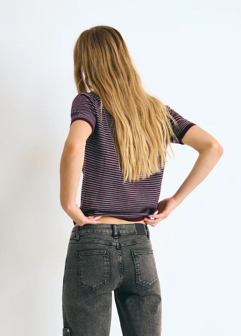 Lurex striped sweater